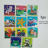 Wooden Chunky Jigsaw Puzzle with name for kids -1 PC RANDOM DESIGN WILL BE SHIPPED- EKT2362